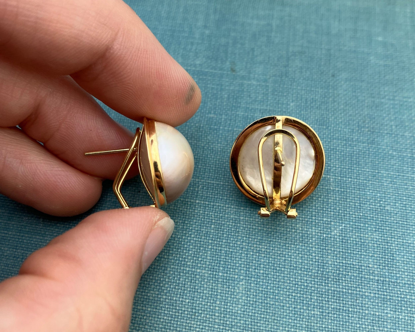 Mabe Pearl Earrings