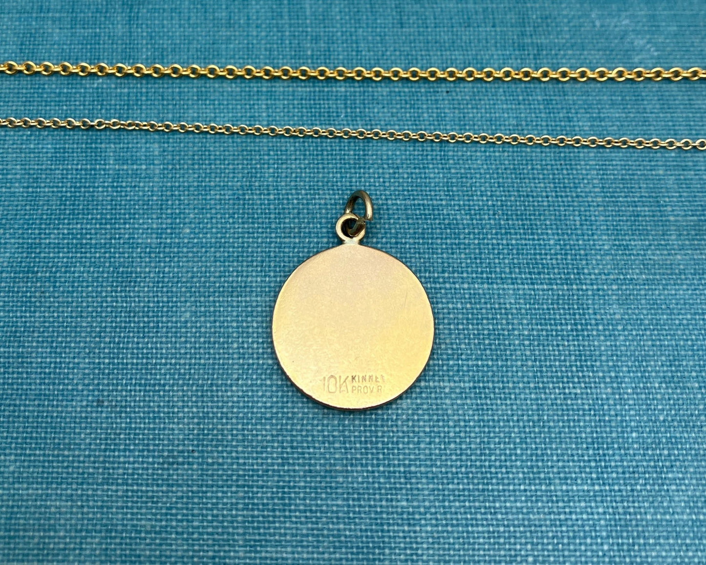 Gold Disc Pendant