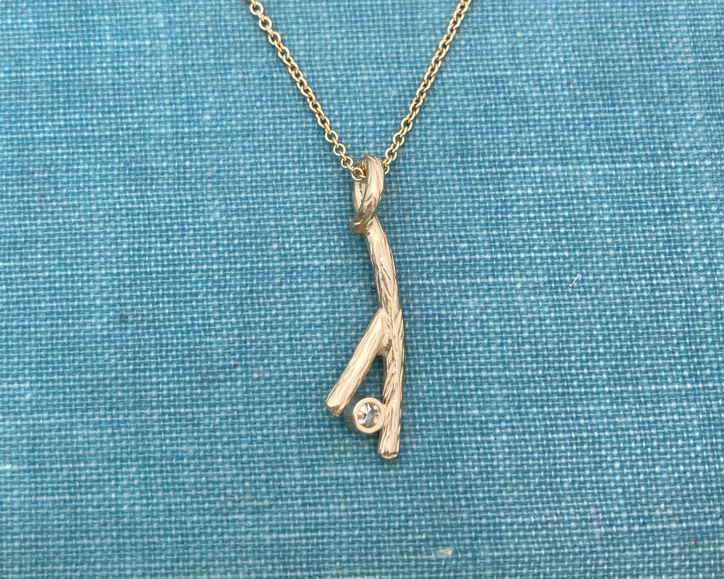 Branch Diamond Pendant