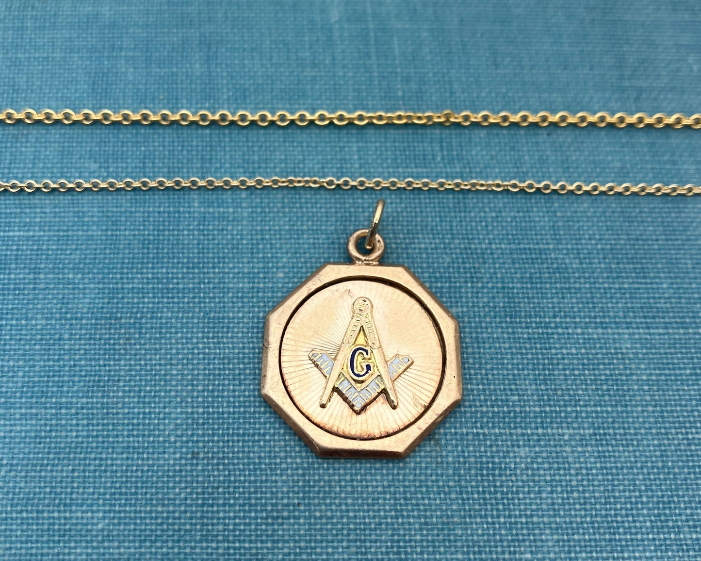 Masonic Disc Pendant