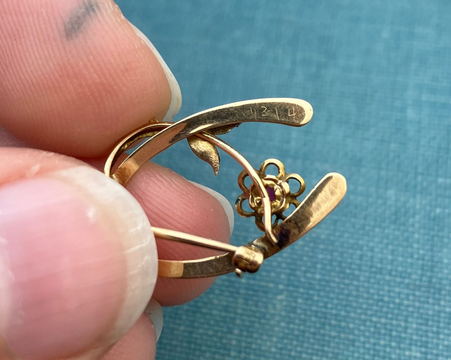 Wishbone Brooch
