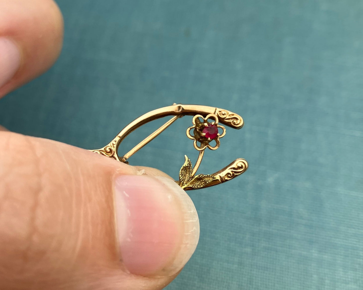 Wishbone Brooch