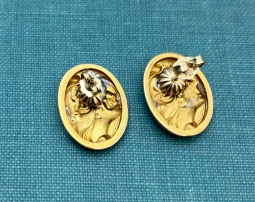 Gold and Diamond Earrings