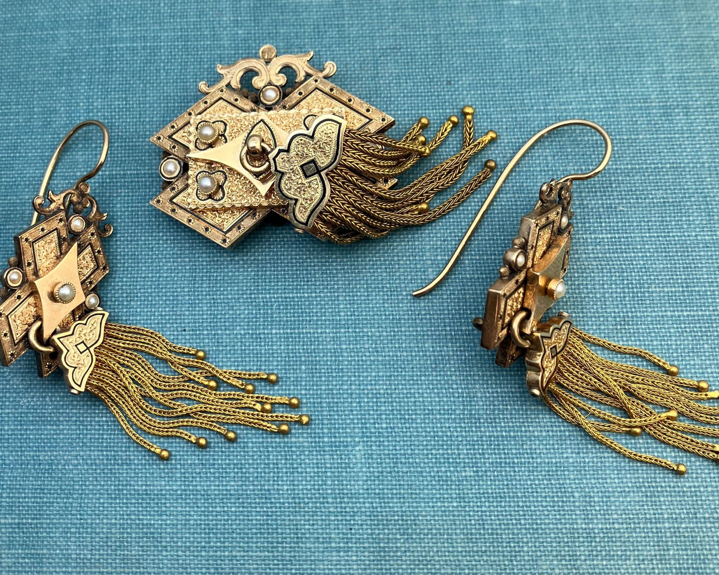 Earrings and Pendant Set