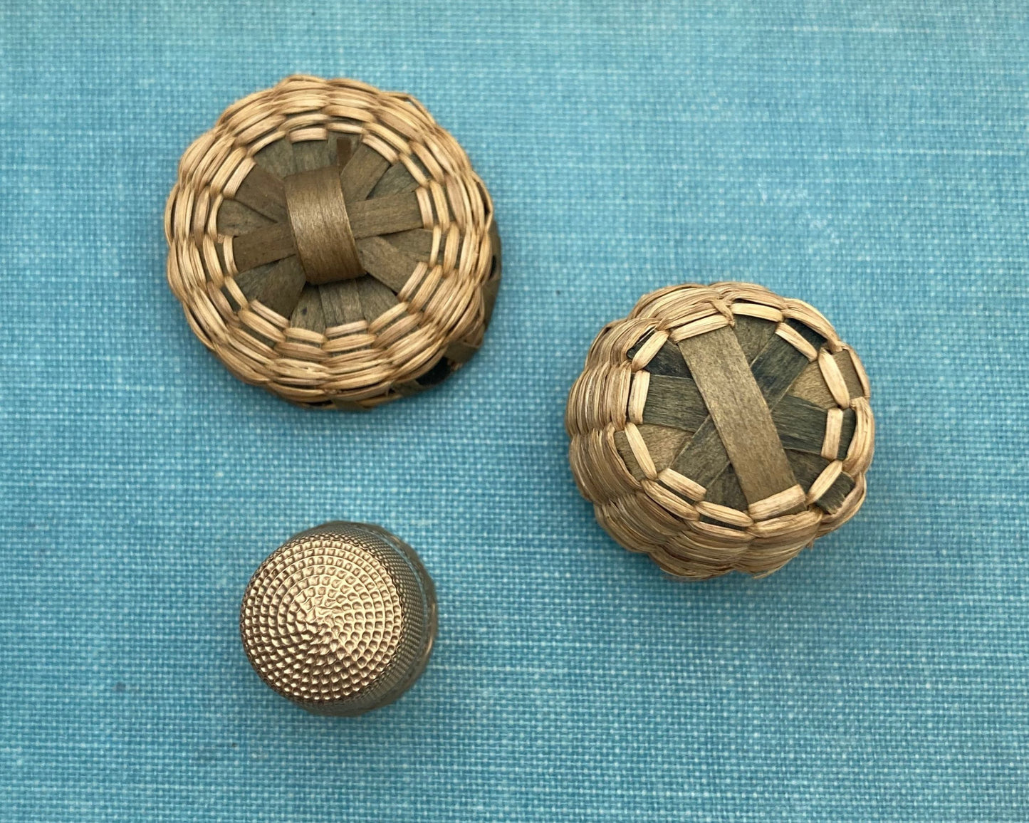 Gold Thimble in Basket