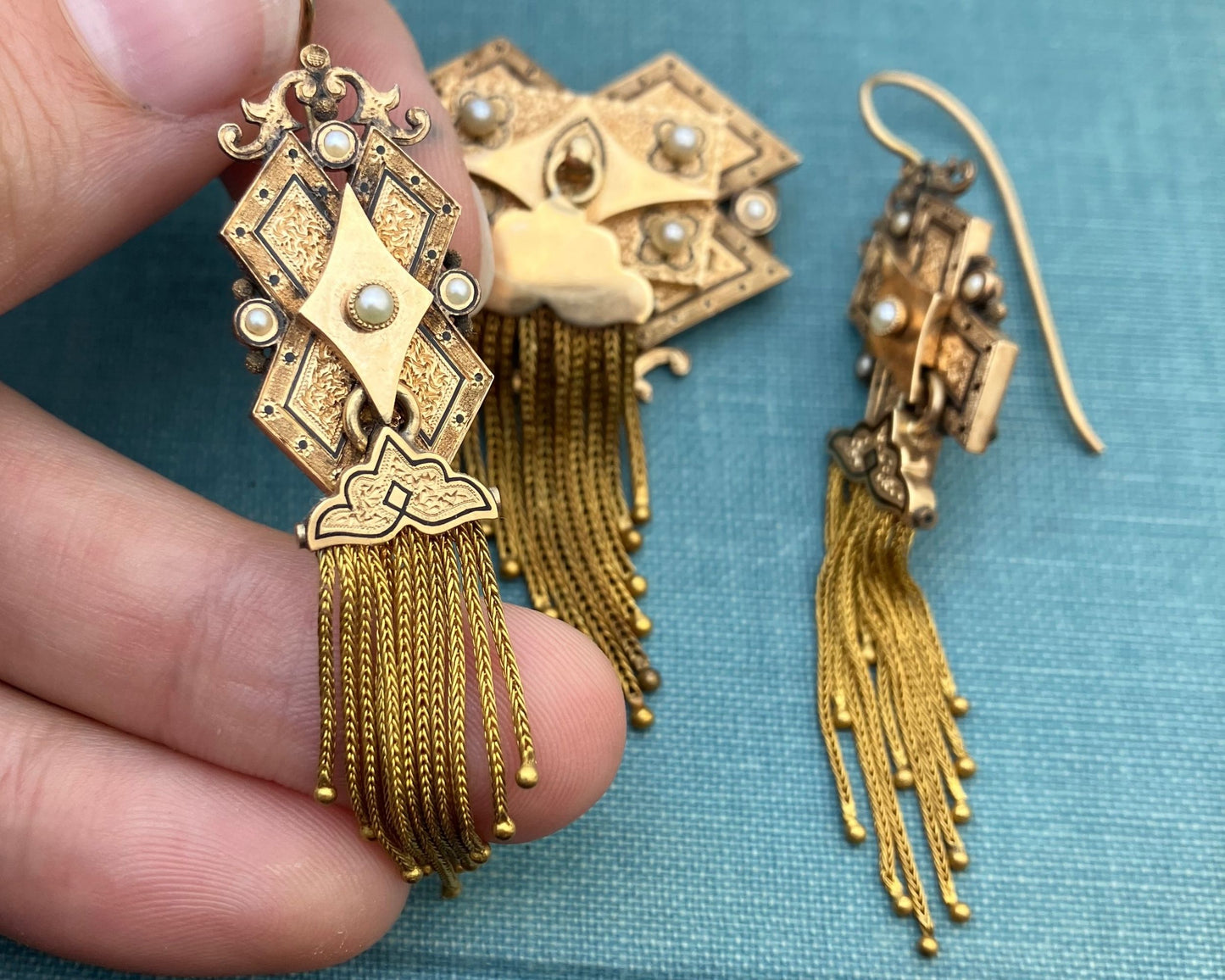 Earrings and Pendant Set