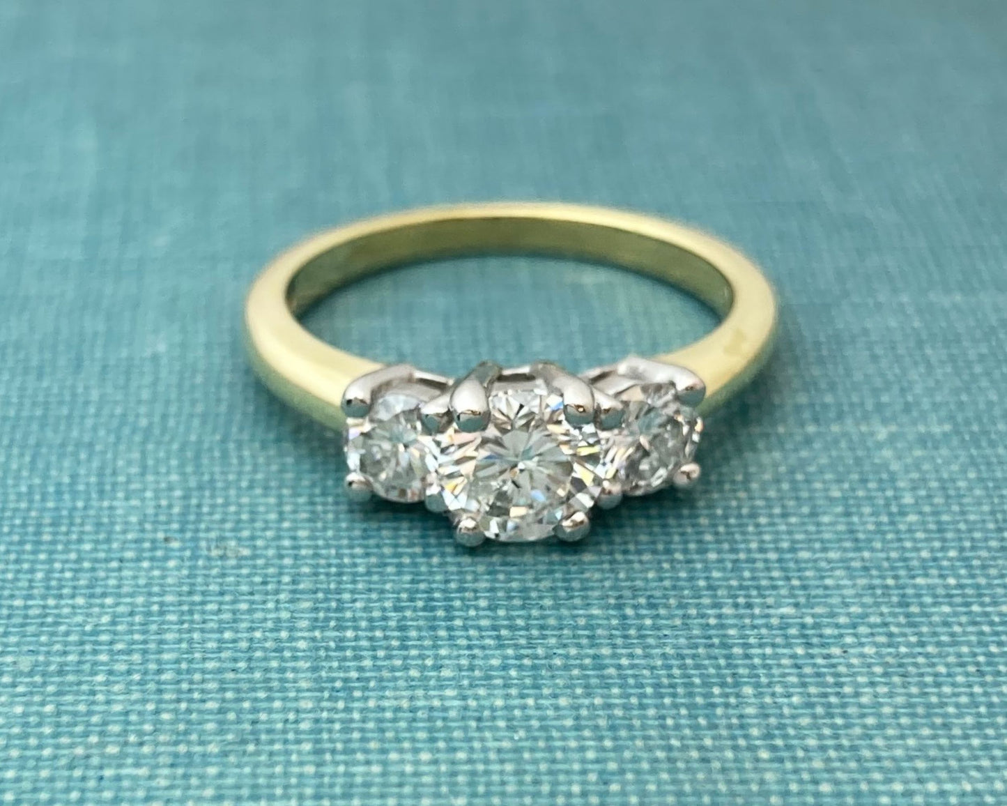 Three Stone Diamond Band