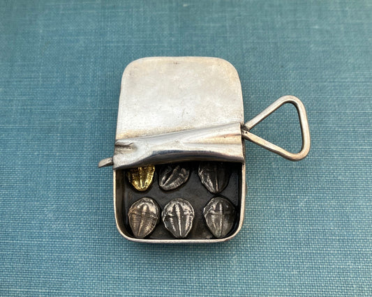 Sardine Trilobite Brooch