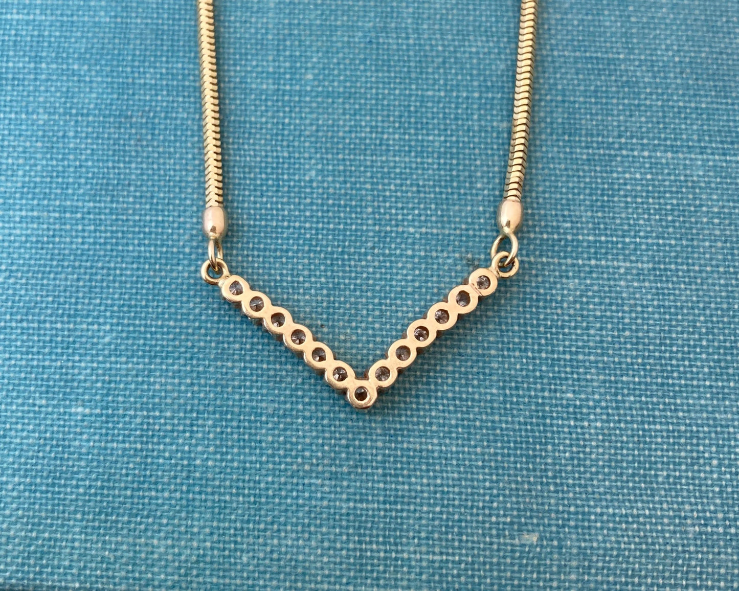 Diamond "v" Necklace