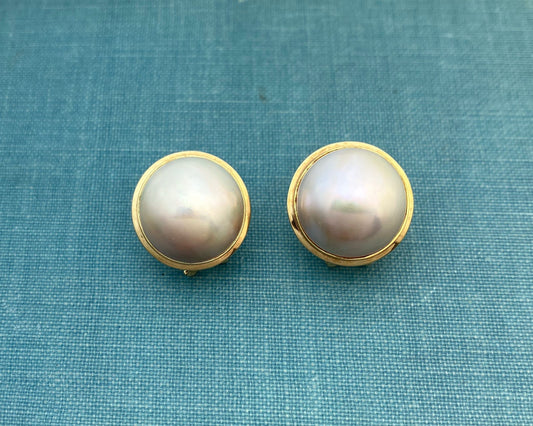 Mabe Pearl Earrings