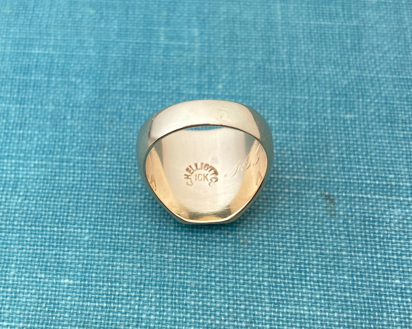 Patterned Signet Ring