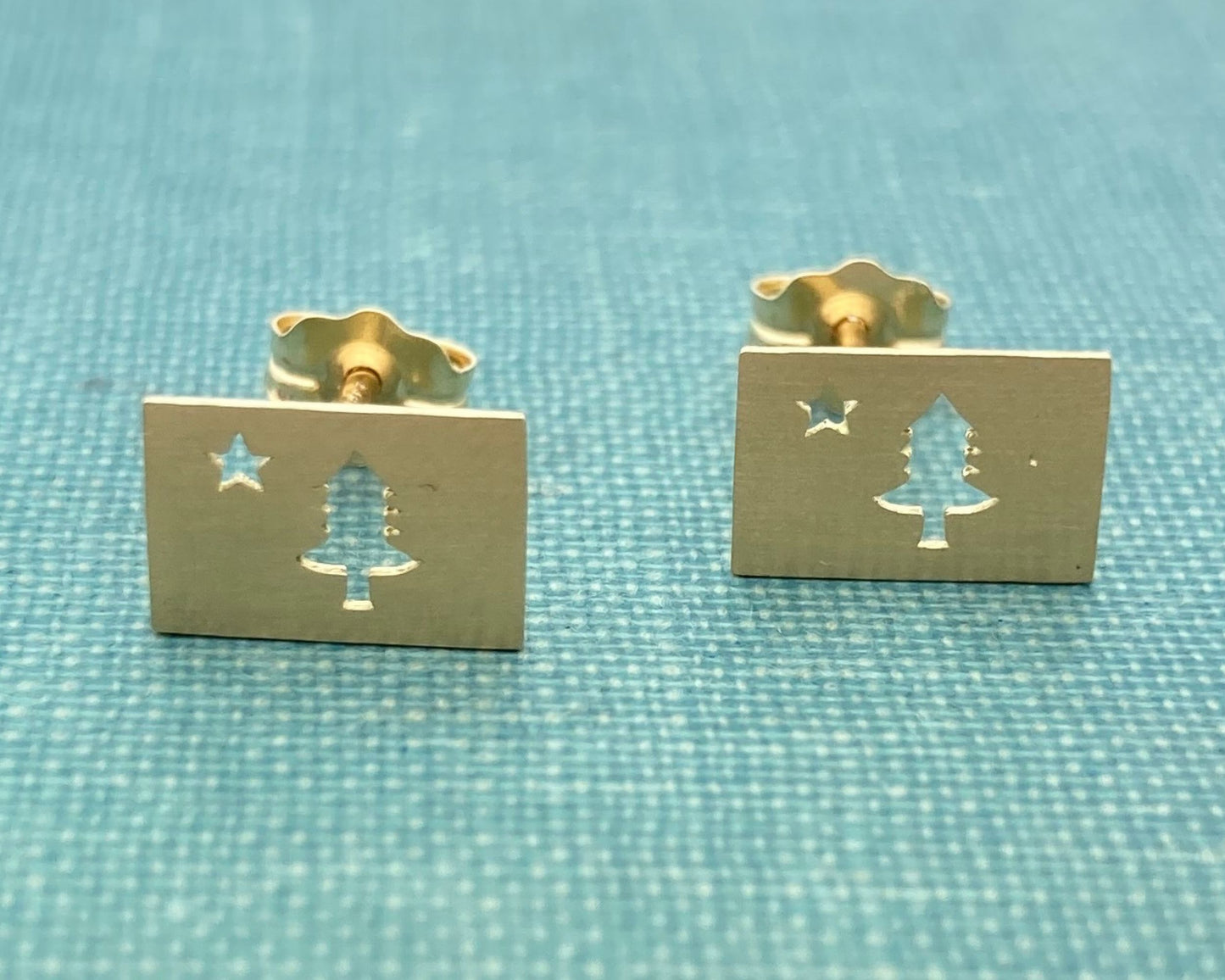 Original Maine Flag Earrings