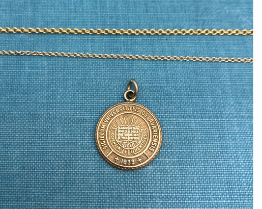 Gold Disc Pendant