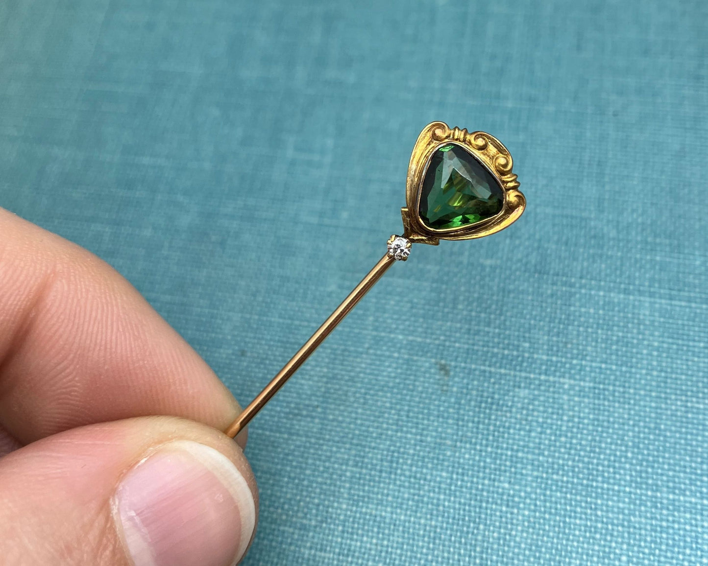 Tourmaline Stick Pin