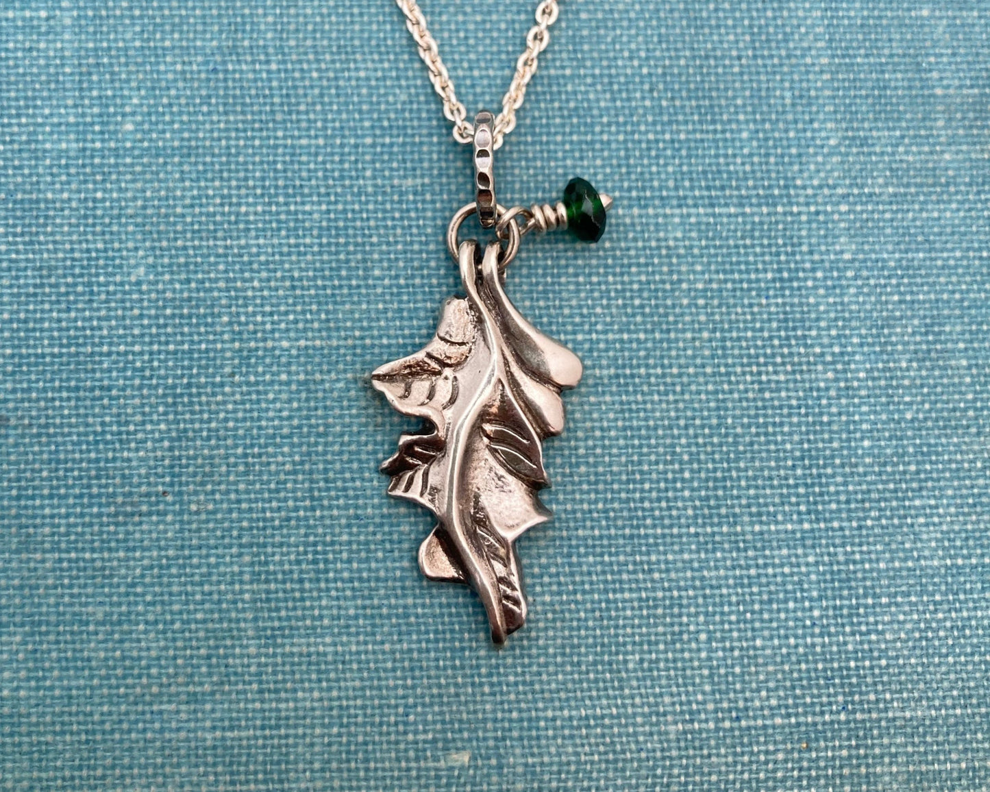 White Oak Leaf with Tourmaline