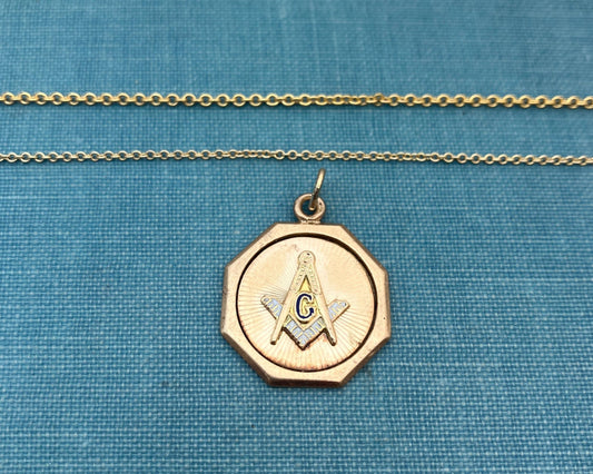 Masonic Disc Pendant