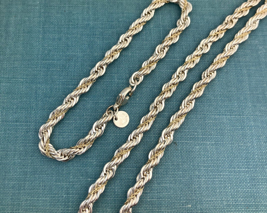 Rope Necklace and Bracelet