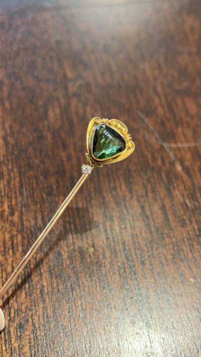 Tourmaline Stick Pin