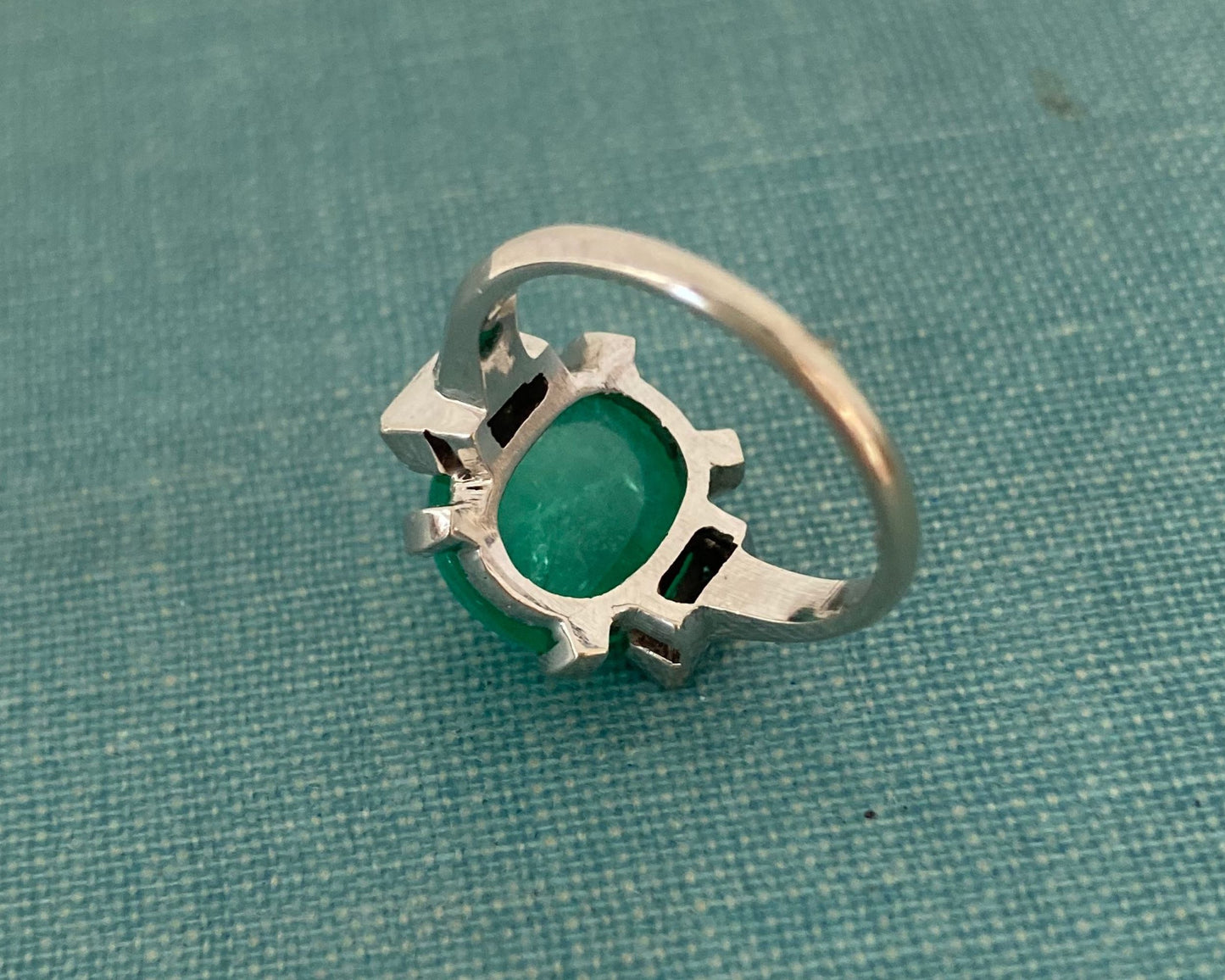 Emerald and Diamond Ring