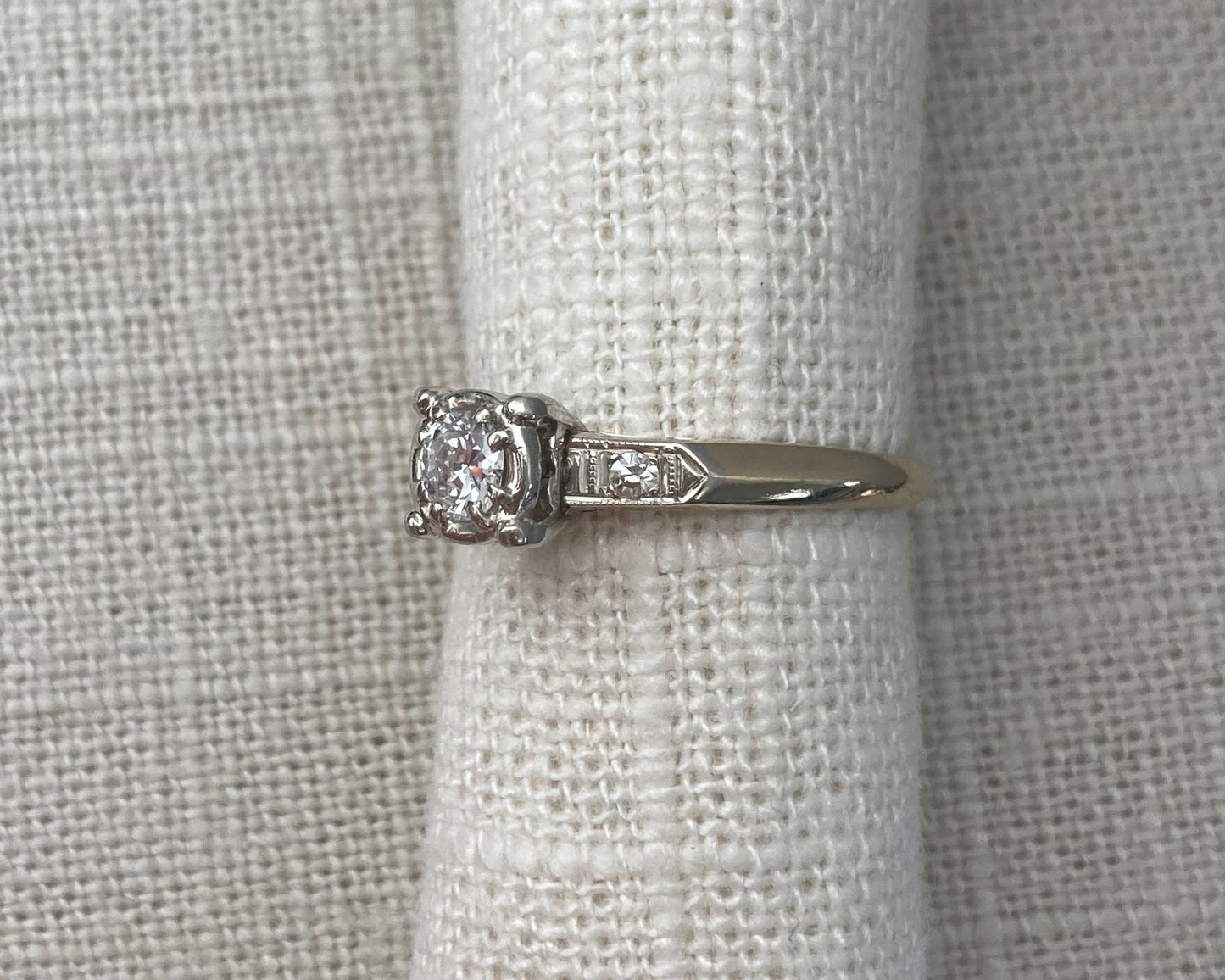 Illusion Solitaire Diamond Engagement Ring