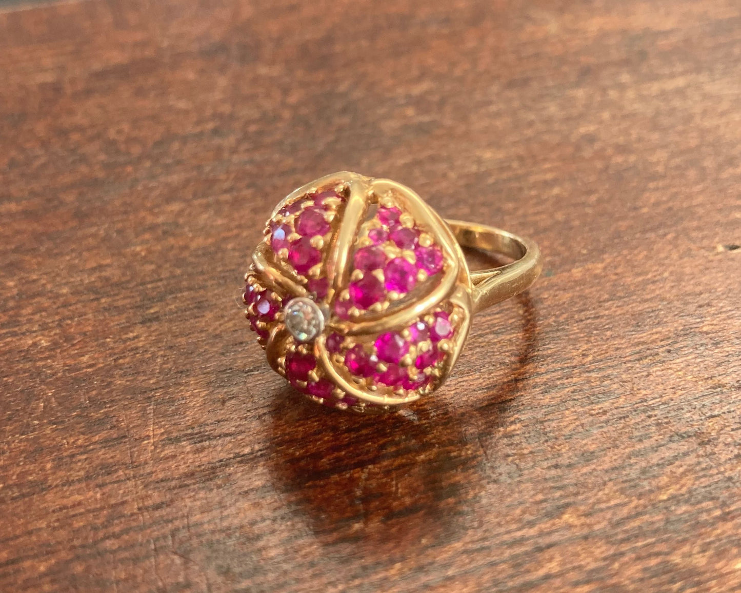 Ruby Bombe Ring