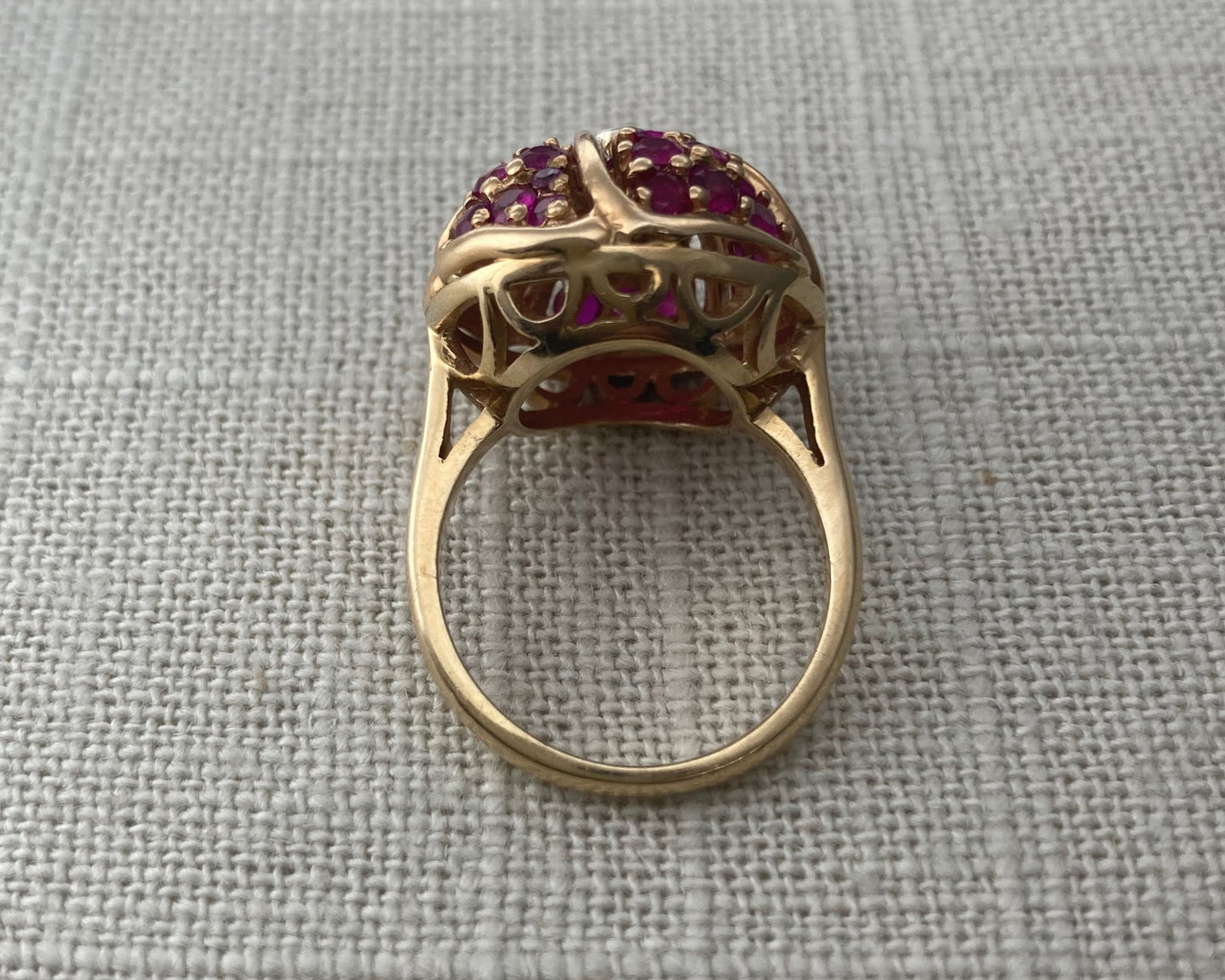 Ruby Bombe Ring