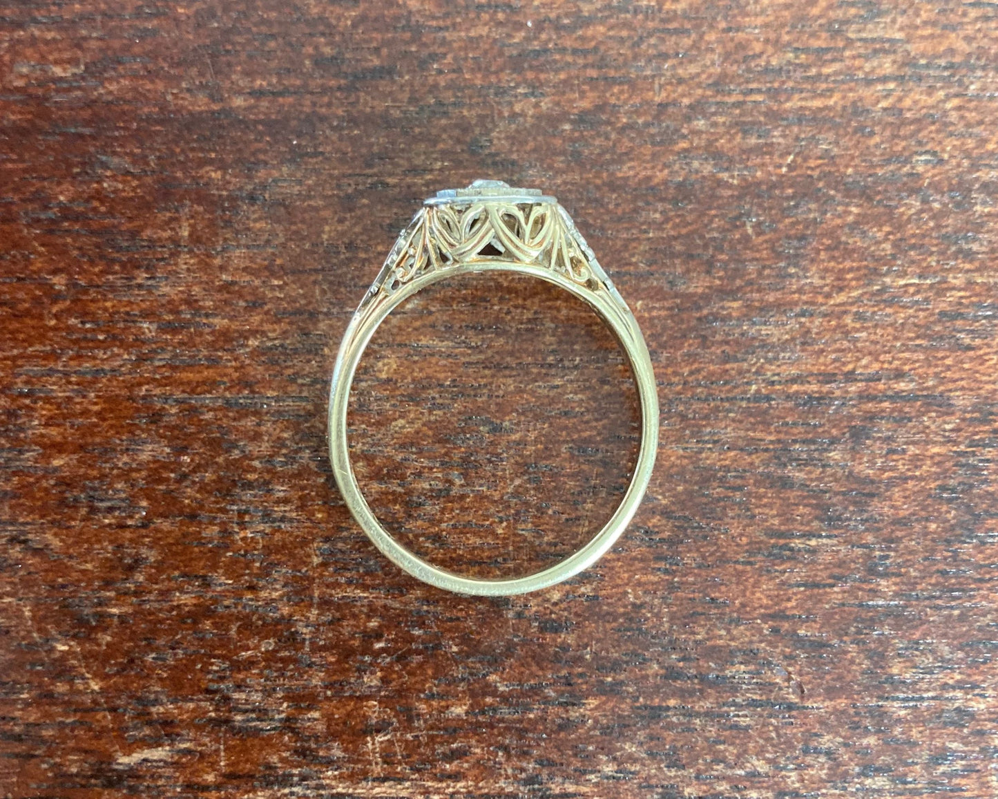 Filigree Diamond Ring, Early 21st Century