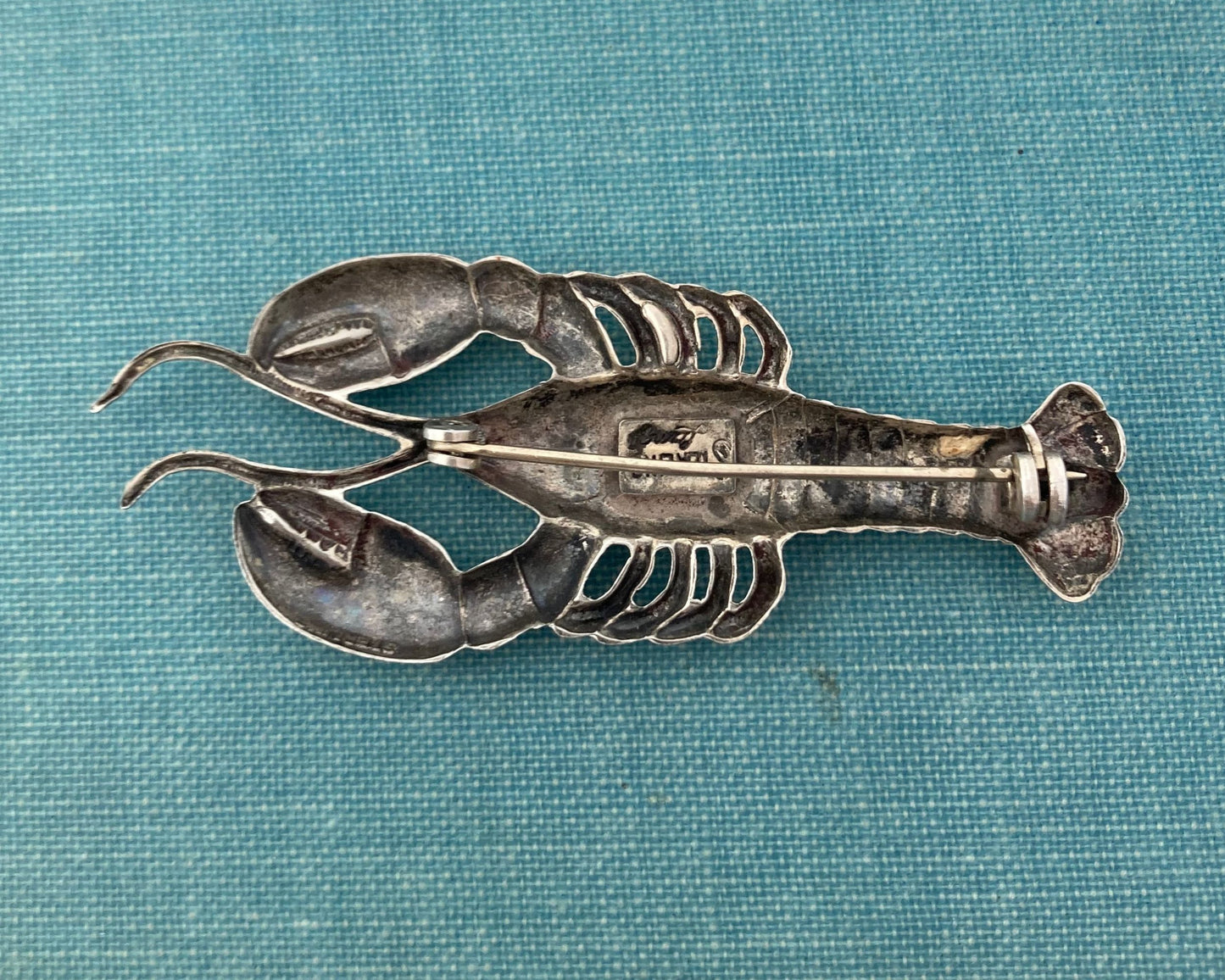 Sterling Silver Lobster Brooch