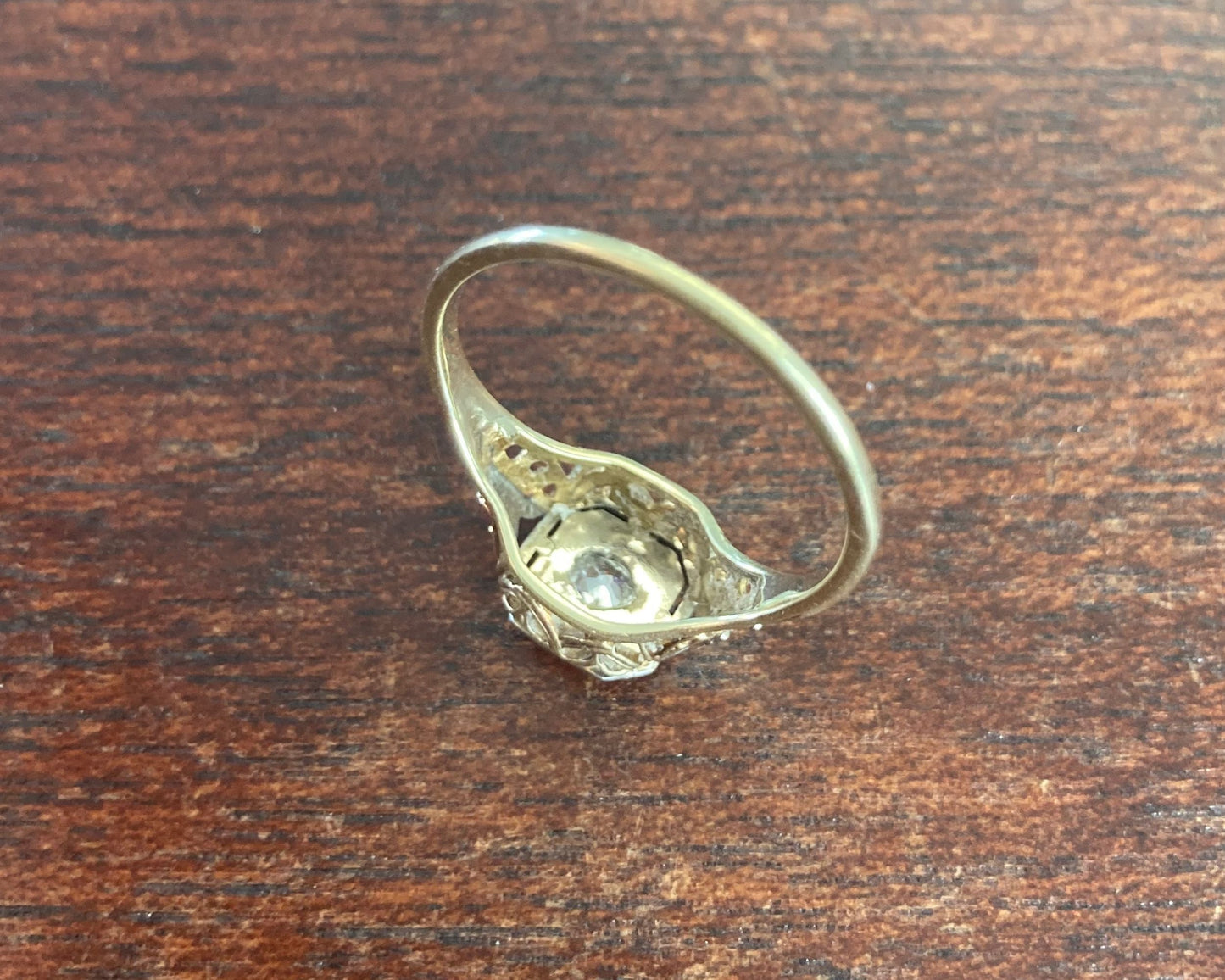 Filigree Diamond Ring, Early 21st Century